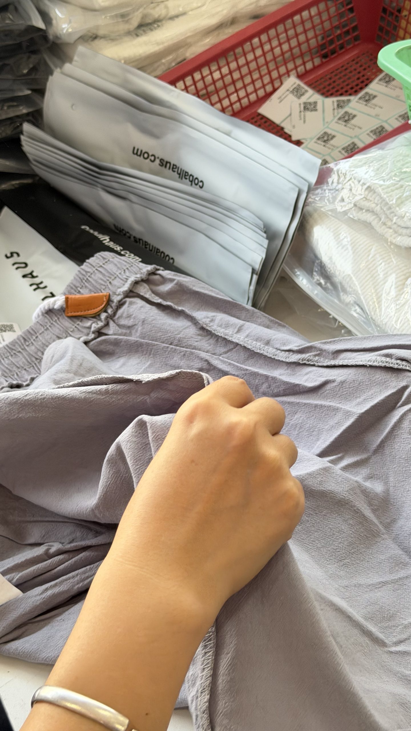 Quality check of products before they leave the factory