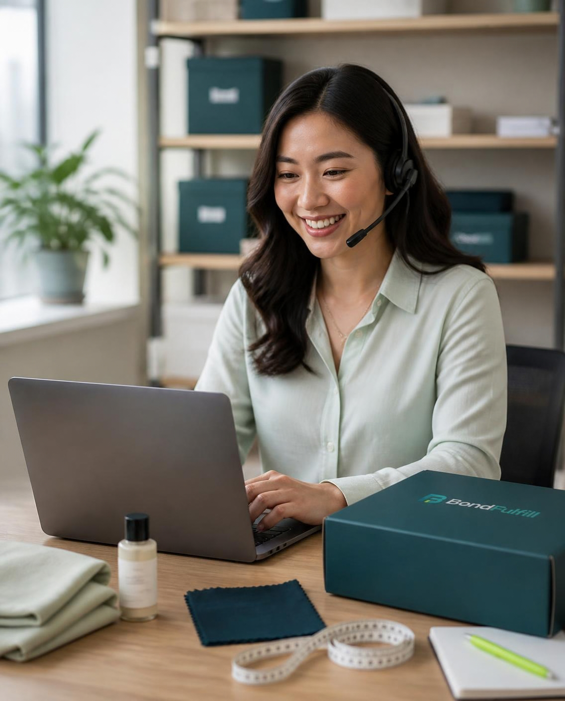 Dedicated private dropshipping agent coordinating sourcing, samples and packaging for a seller
